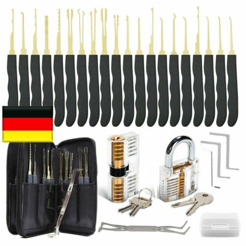 Lockpicking Set Mit Anleitung Und Übungsschlössern 28-Teiliges Dietrich Set