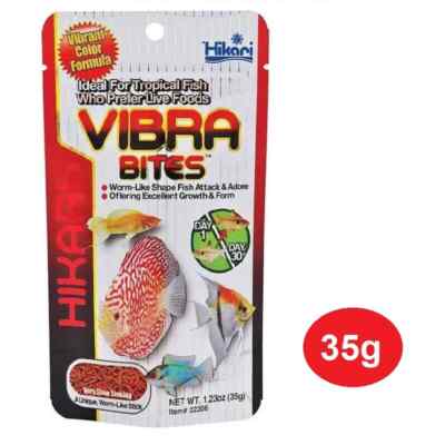 Hikari Vibra Bites Fish food, Vibrant color formula for Discus, Angle, Cichlids