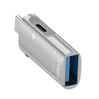 Efficient Aluminum Alloy Type C Converter for Stable Data Transfer and Charging