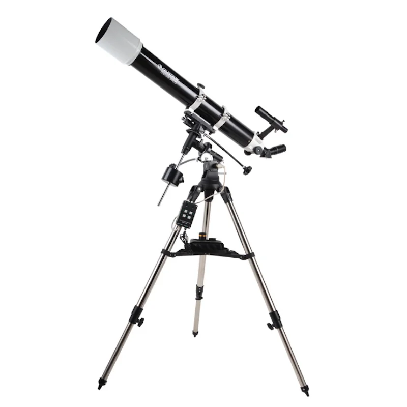Celestron Deluxe 90EQ 90DX Astronomical Telescope, 90/910, EQ2 equatorial, Luxur