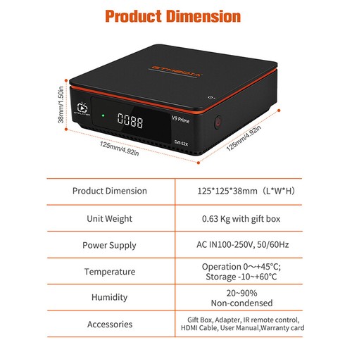 1080P Digital TV Set Top Box DVB-S/S2/S2X Satellite Receiver HDMI WIFI USB DVR