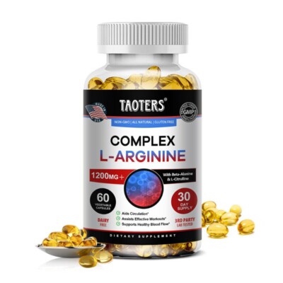 L-Arginin Complex capsules, Extra Strength  Muscle Gain & Circulation Boost USA