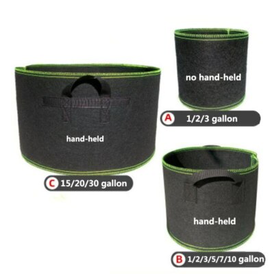 1-20 gallon Tree plant Grow Pots Bags growing garden tools fabric flower pot