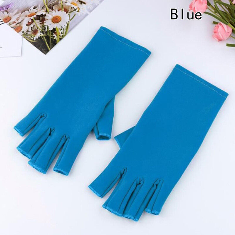 1 Pair Anti UV Radiation Protection Gloves UV Protection Nail Dryer Light T~AW