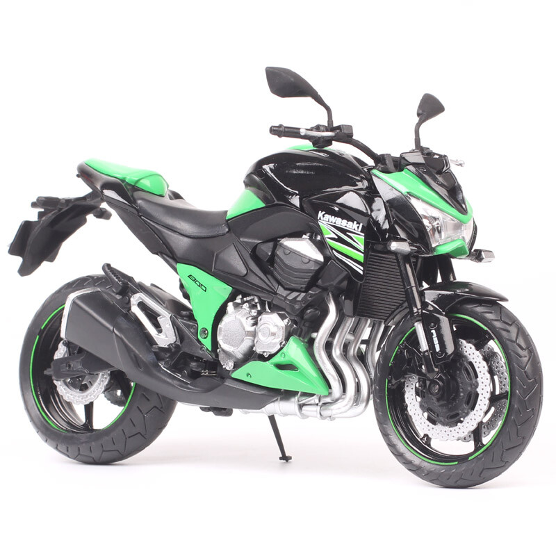 Atmszok② 1/12 Scale Kawasaki Z 800 Motorcycle Race Model Bike Diecast