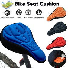 3D Bike Gel Silicone Saddle Seat Cover Pad Padded Comfort Soft Cushion