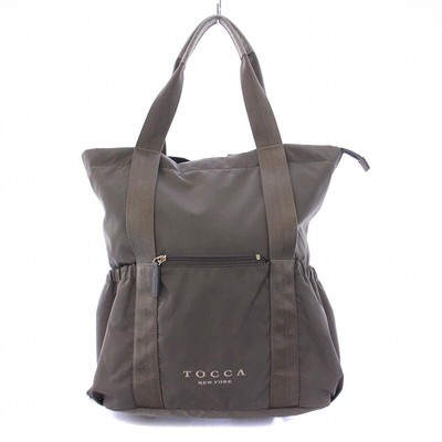 Tocca Cielo Travel Back Tote Bag Rucksack Day  2Way Gray /Kh Ladies