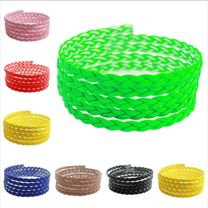 5 MM Leather Braided Rope Bracelet Wristband DIY Jewelry Cord Strap 100 M Length