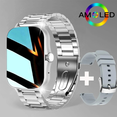Waterproof Smart watch Best Smartwatch With Magnetic Charging Amoled Display