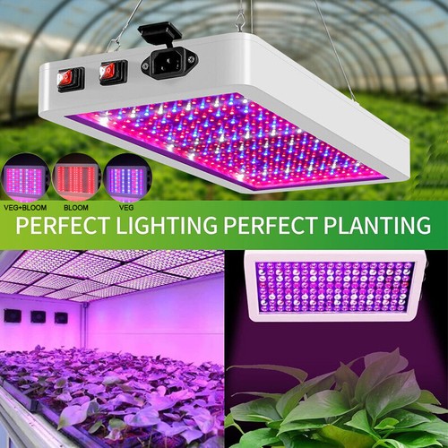 Upgraded 1000W LED Grow Lights with Dual Switch Double Chips Full