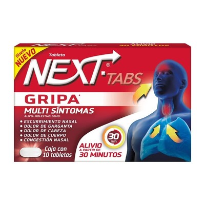 Cold And Flu Tablets  Antigripal 10 Tabs Next Tabs