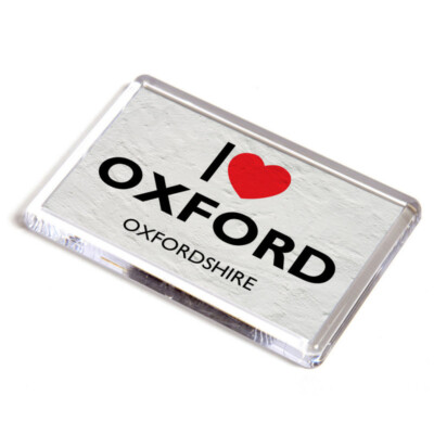 FRIDGE MAGNET - I Love Oxford, Oxfordshire