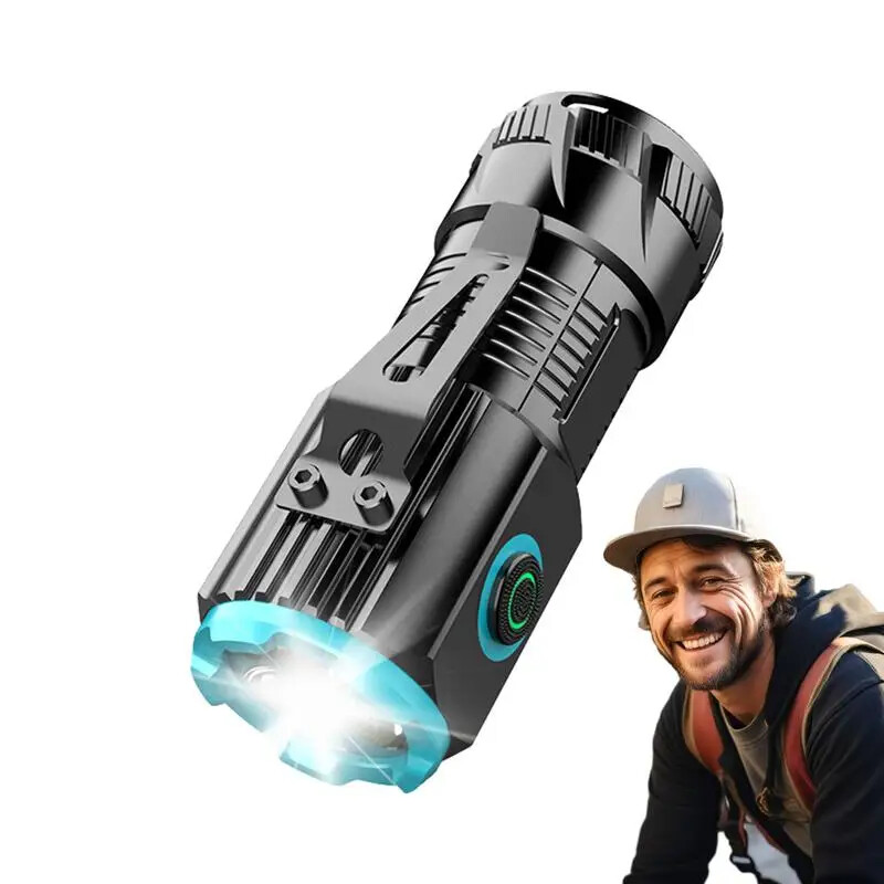 camping world rechargeable flash flashlights 2 Pack Emergency Ready Flashlight Rechargeable Magnetic Flashlight  High