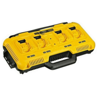 DCB104 4-Port Fast Charger For Genuine DEWALT 12V/20V Lithium DCB205 XR Battery