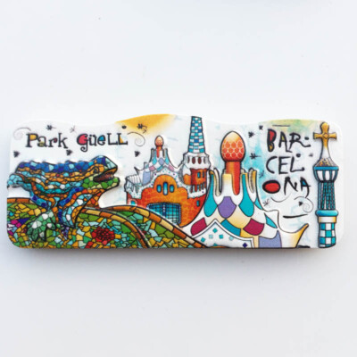Park Guell Spain Barcelona Tourist Gift Souvenir 3D Refrigerator Fridge Magnet