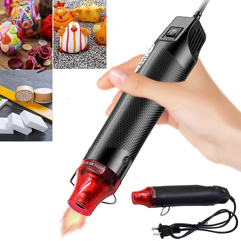 Mini Heat Gun DIY Electric Nozzles Tool Hot Air Gun Embossing Drying Paint US