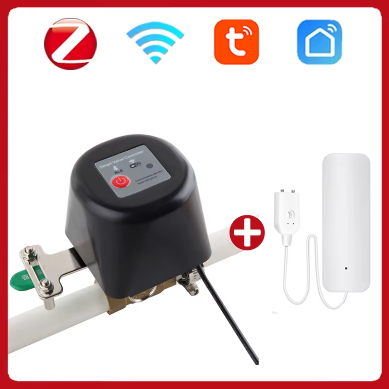 Zigbee Tuya Water Valve Wifi Gas Valve Manipulator Water Leakage Alarm Smartlife