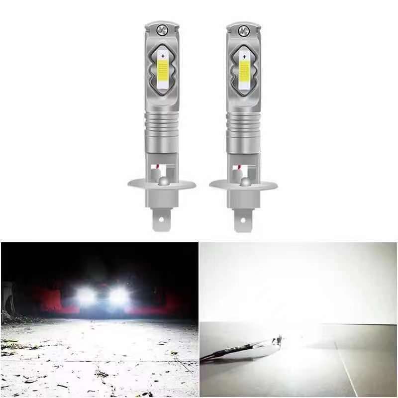 2 H1 Lampadine LED 15W 9-32V Coppia Faro moto Auto 6000 6500K awe