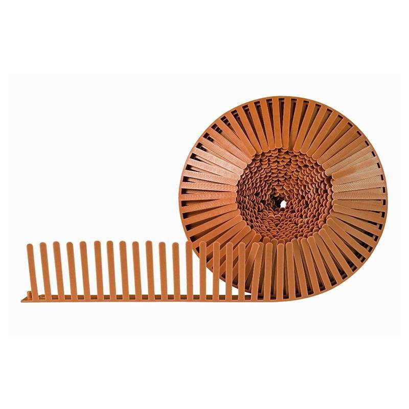 Grille Stop Piafs - Peigne Pare-Oiseaux En Rouleau 60mm X 5ml Rouge Brique