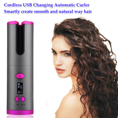 Best Auto Rotating Hair Curler Cordless Hair Waver Curling Iron Wireless Saloon 