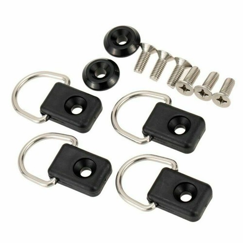 Marine Kayak Canoe Bungee Deck Rigging Kit with Stainless Steel D Ring & Screws