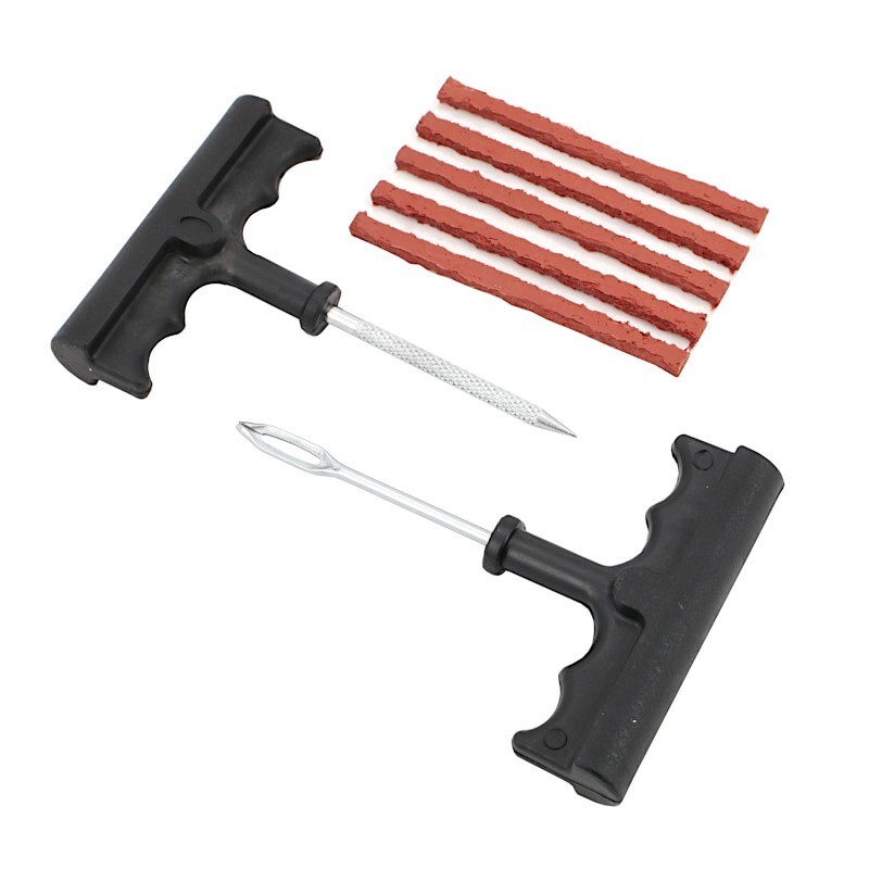 Tire Puncture Repair Kit Emergency Bike Car Motorcycle Van Tubeless Strips