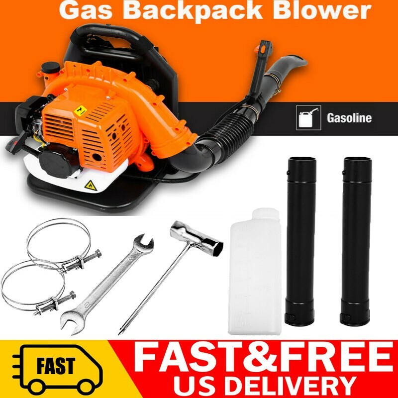80CC 2-Stroke Gas Backpack Blower Leaf Blower Motor Gas Power 850CFM