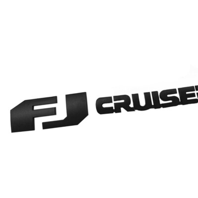 3D Matte Black Tailgate Badge For FJ CRUISER Rear Trunk Door Emblem Nameplates
