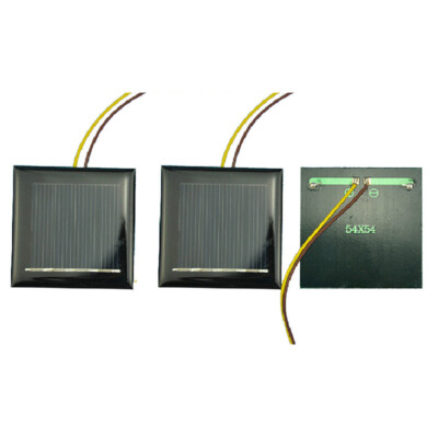 1-10X Polycrystalline Solar Panel Cell 2V 130mA Square DIY for Garden LED Light