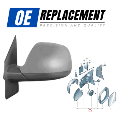 Rétroviseur gauche électrique chauffant pour VW Transporter Multivan T5 09-15