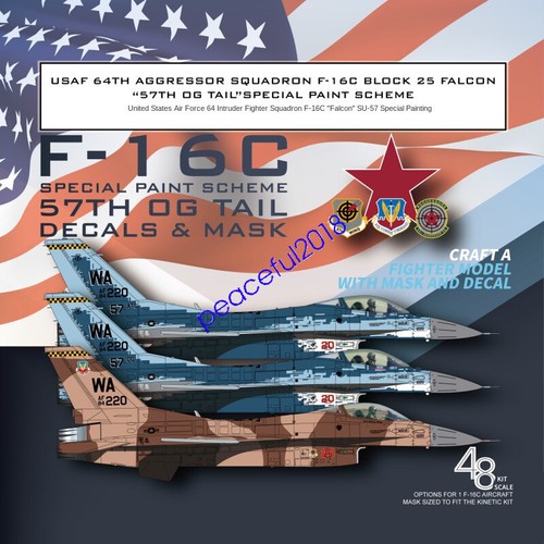 USAF 64th AGGRESSOR PVCパッチ 57th Fighter Wing 64th Aggressor Squadron 