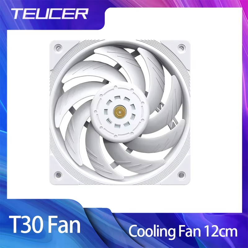 T30 Computer Case Fan 12CM 4PIN PWM CPU Cooler Fan PC Case Silent Fan 120mm