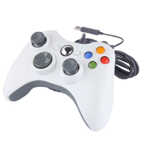 USB Wired/Wireless Game Pad Controller White for Microsoft Xbox 360 PC