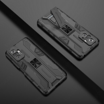 For Xiaomi Mi 11T Redmi Note 10 11 Pro Shockproof Magnetic Kickstand Case Cover