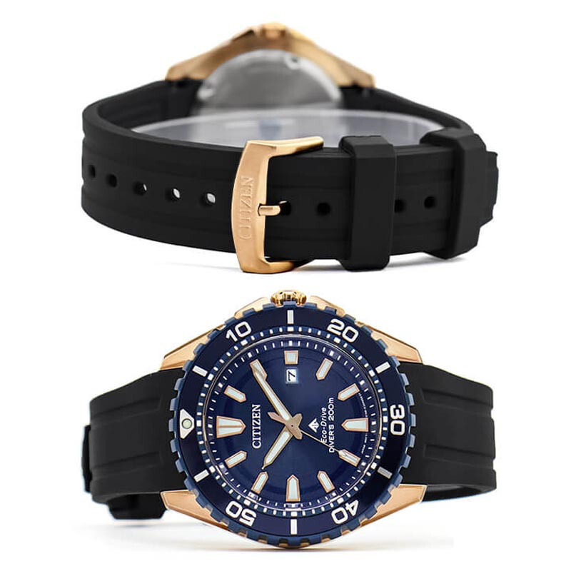 Pre-owned Citizen Promaster Marine Bn0196-01l Eco-drive Solar Diver 200m Men Watch Box