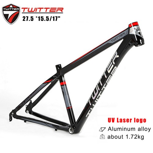 TWITTER 26/27.5er Aluminum MTB Frame 15.5/17" Lightweight Mountain Bike Frameset