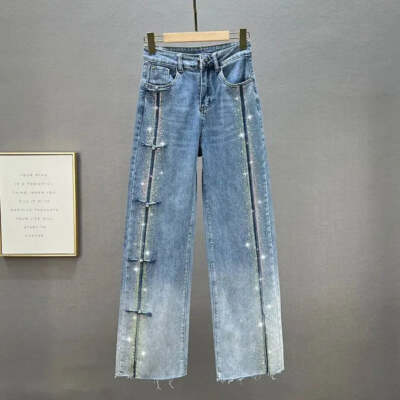 Women's Wide-leg Pants Spring New High Waist Loose And Slimm