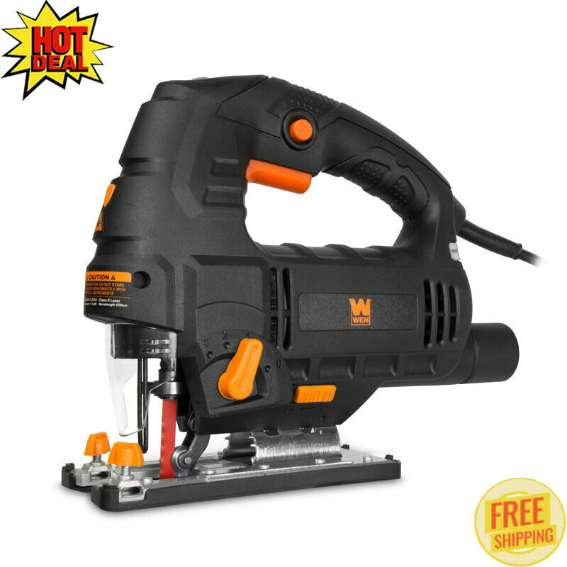 6.6 Amp Handheld Variable Speed Orbital Jig Saw W/Laser & LE