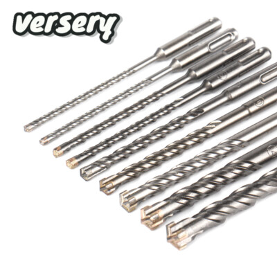 9PCS 1/5''~5/8'' Drill Bit Set SDS Plus Rotary Hammer Concrete Masonry Carbide Tip