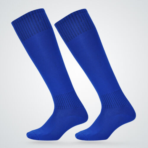 US Men Sport Football Soccer Long Socks Solid Knee High Bottom Non-slip Socks