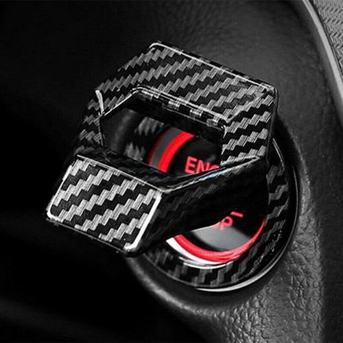 Accessories Carbon Fiber Engine Start Stop Push Button Switc