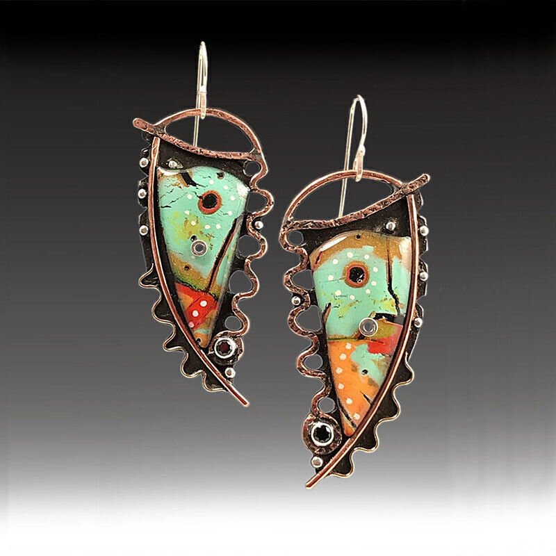Vintage Boho Drop Dangle Earrings 925 Silver Ear Hook Women
