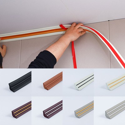 Self-Adhesive Top Corner Ceiling Line Edge Banding Strip Waterproof Wall Sticker