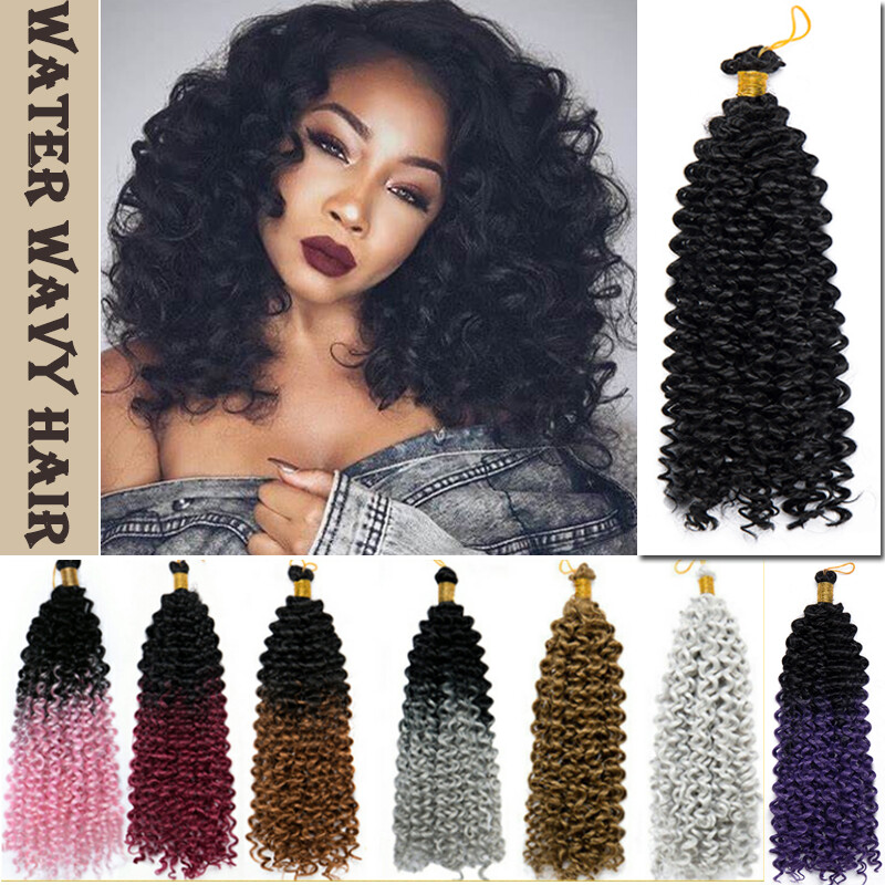 Real Natural Water Wave Crochet Braids Deep Curly As Human Hair