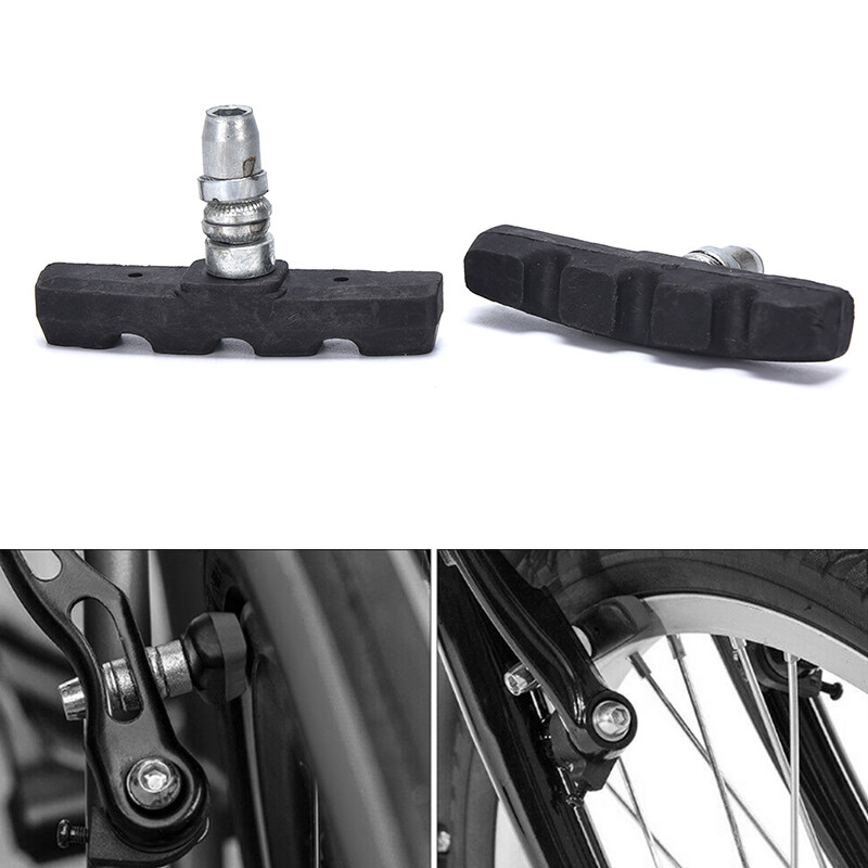 1 Pair Bicycle Break Shoes Brake Pads Holder Rubber Mountain Bike Bicyclin@-@