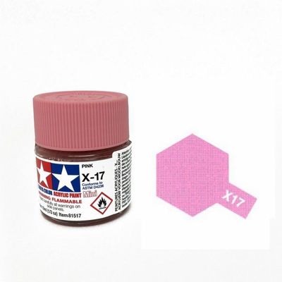 TAMIYA X17 COLORE ACRILICO LUCIDO ROSA PINK 10 ML ART 81517
