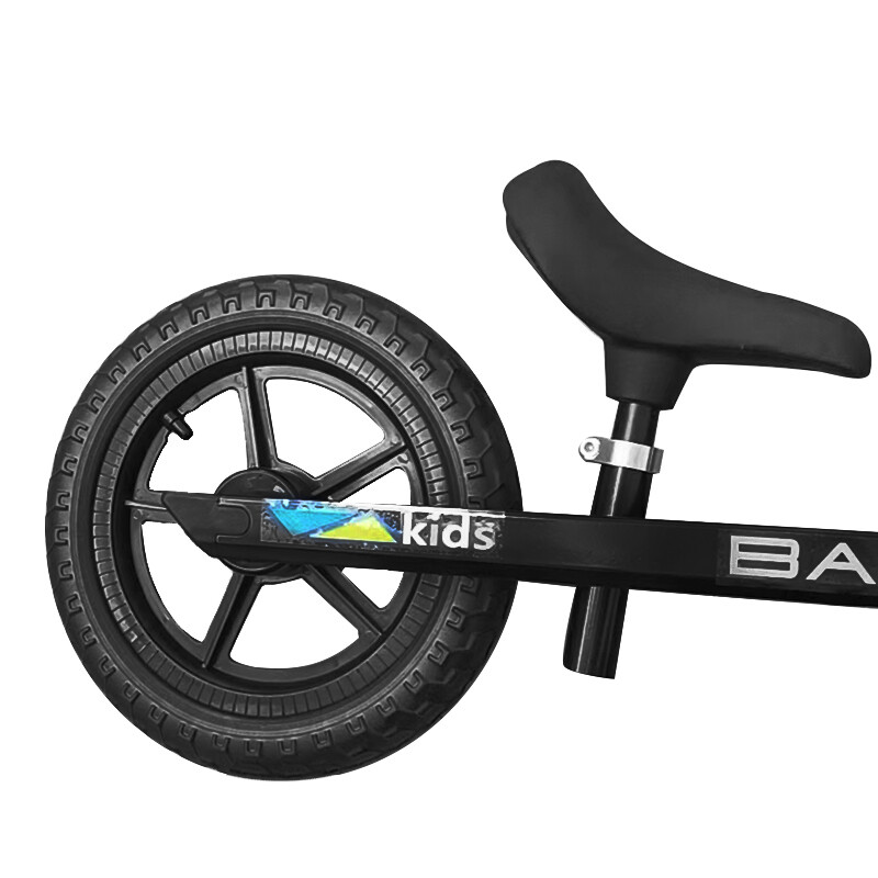 12" Balance Bike Kids No-Pedal Learn To Ride Pre Bike Adjustable Seat Black