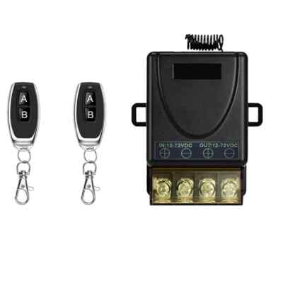 Universal 433Mhz Remote Control Wireless Switch DC 12V 24V 72V 30A Remote Relay