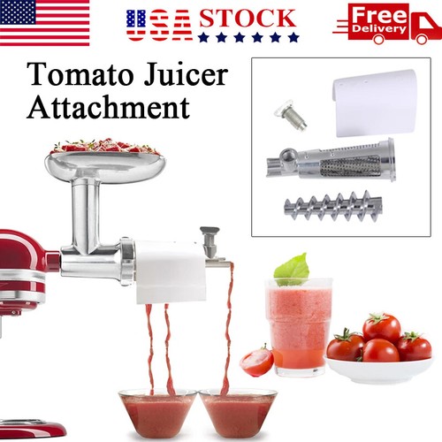 Tomato Juicer Attachment Fruit Vegetable Strainer For Kitchenaid Grinder KSMFGA