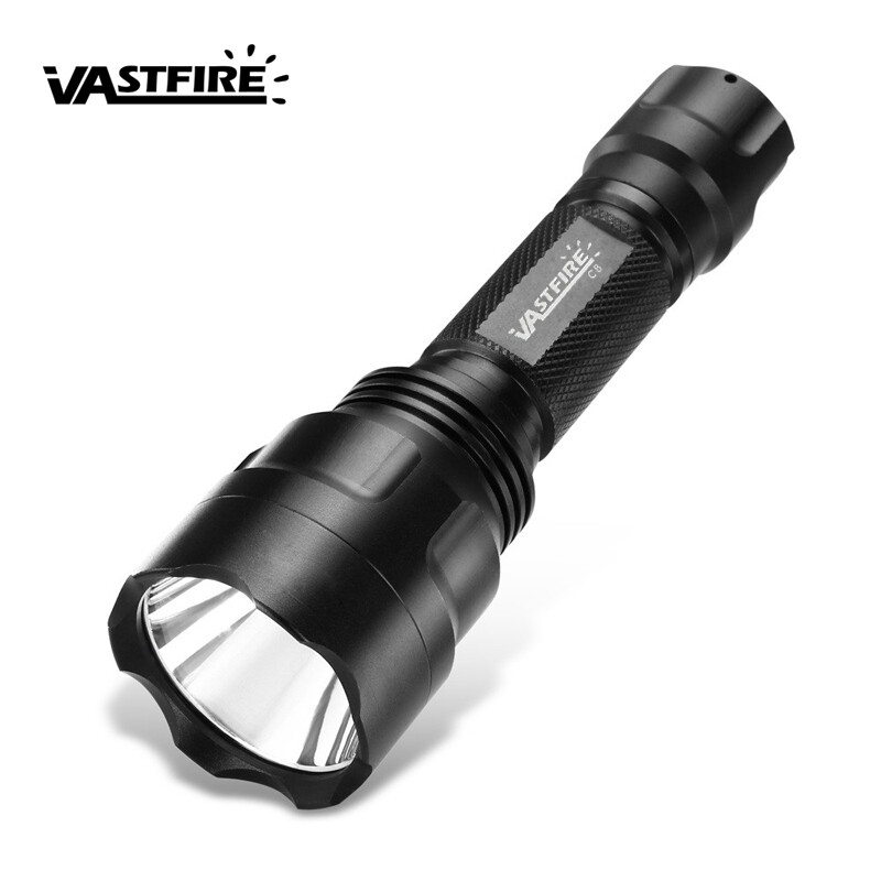 Hunting Red Light LED Flashlight Night Torch 800 Yards Scope 20mm Rail Mount US